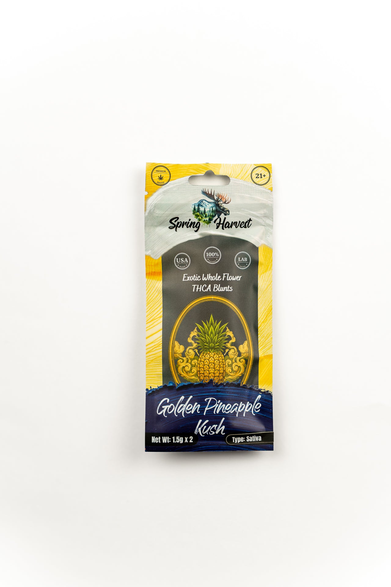 Golden Pineapple Kush THCA Blunts –2 Pack