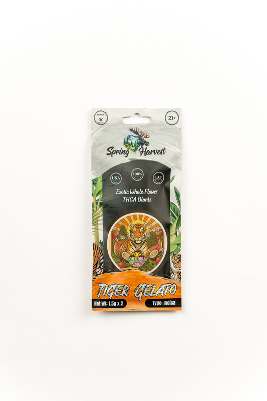 Tiger Gelato THCA Blunts –2 Pack