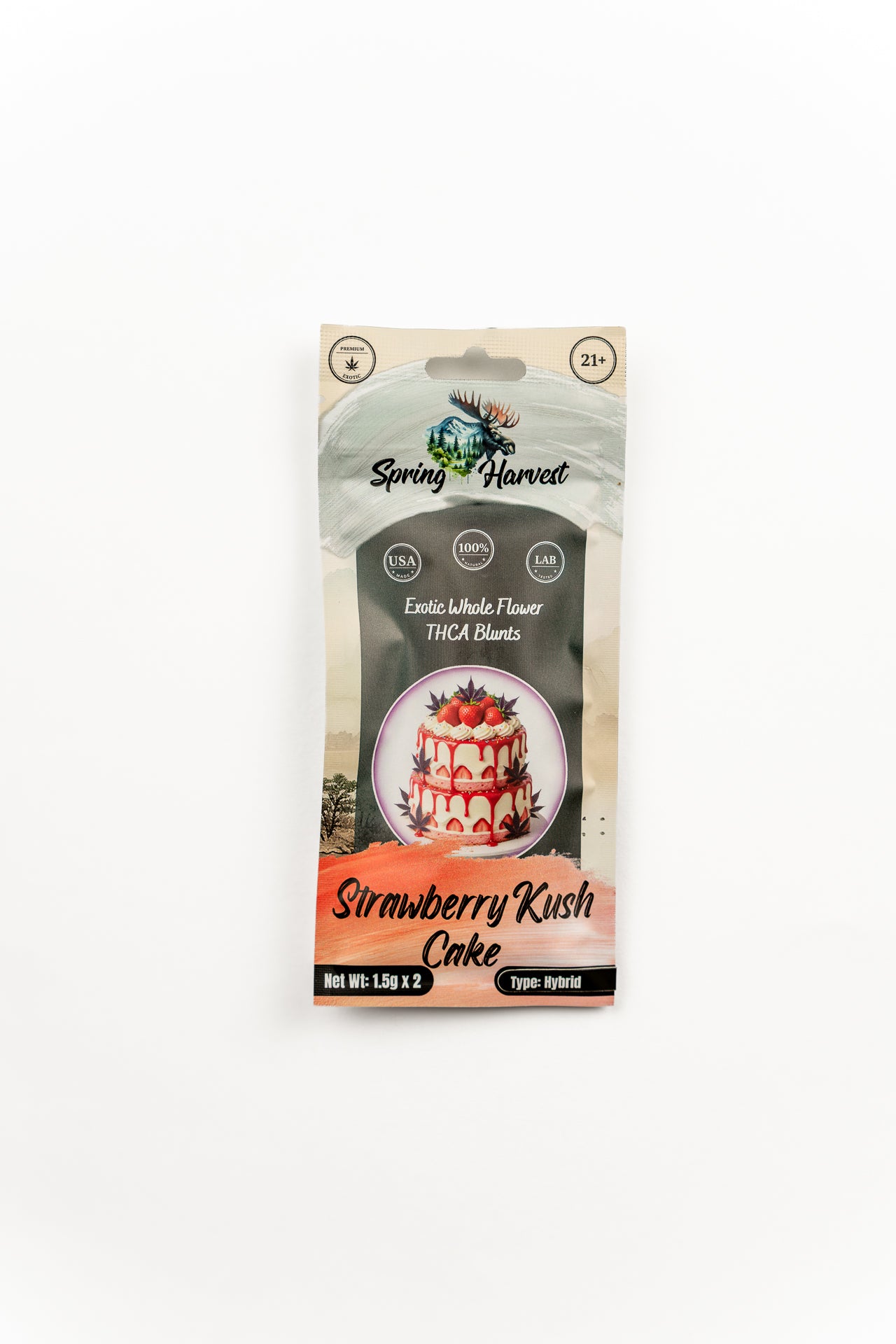 Strawberry Kush Cake THCA Blunts –2 Pack